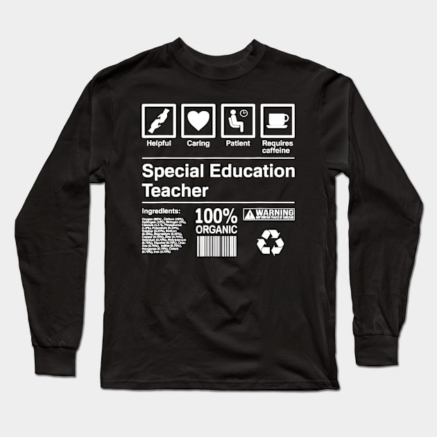 Special Education Teacher T-Shirt Gift Long Sleeve T-Shirt by Alita Dehan